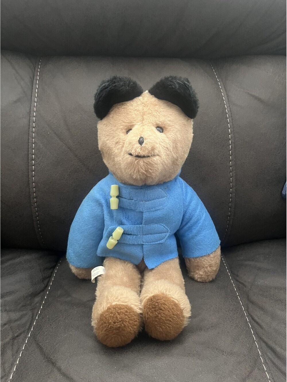 Vintage EDEN 16” PADDINGTON Bear Teddy Plush In Blue Jacket